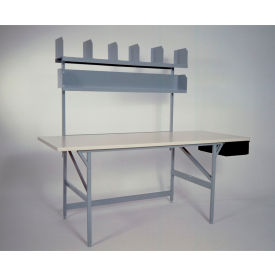 Bulman Products Standard Packing Workbench W/Shelves & Parts Drawer Laminate Safety Edge 84