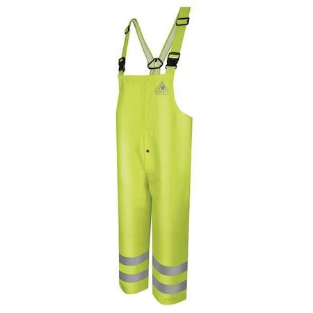 Arc Flash Rain Bib Overall, 24 cal/sq cm ATPV, 4XL, 29 1/2 in Inseam, Polyurethane MPN:BXN4YE RG 4XL
