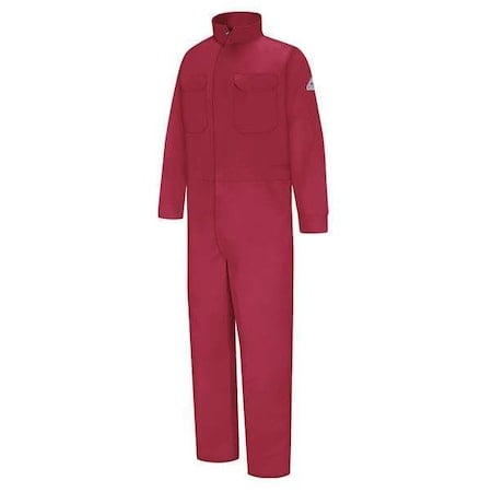 Coverall, 11 cal/sq cm ATPV, M, 30 1/2 in Inseam, 100% Cotton, Zipper MPN:CEB2RD RG 38