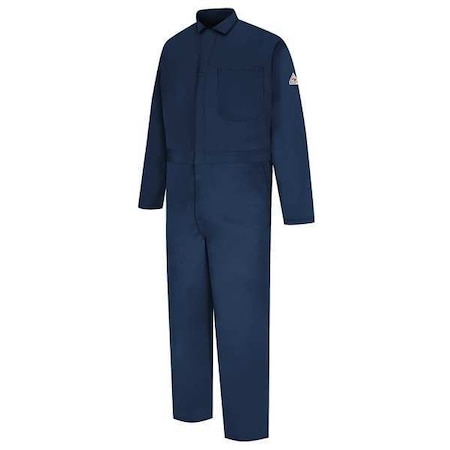Coverall, 11 cal/sq cm ATPV, 5XL, 32 1/2 in Inseam, 100% Cotton, Zipper MPN:CEC2NV RG 64