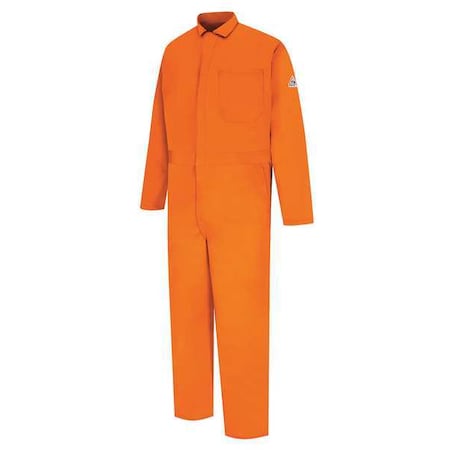 Coverall, 11 cal/sq cm ATPV, 5XL, 30 1/2 in Inseam, 100% Cotton, Zipper MPN:CEC2OR RG 62