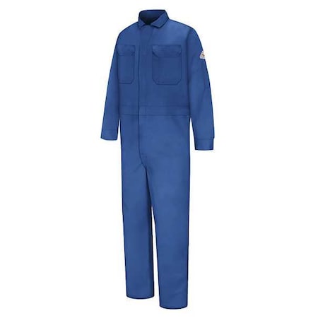 Coverall, 11 cal/sq cm ATPV, XL, 32 1/2 in Inseam, 100% Cotton, Zipper MPN:CED2RB LN 46