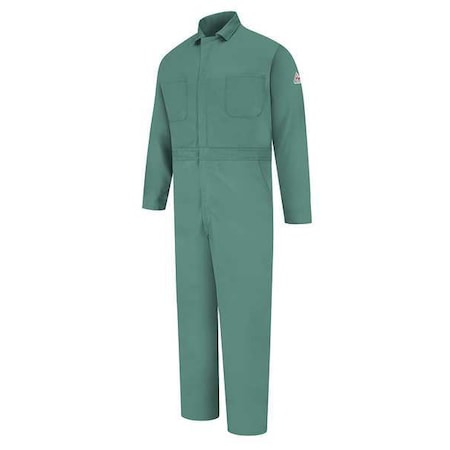 Coverall, 11 cal/sq cm ATPV, L, 32 1/2 in Inseam, 100% Cotton, Snap MPN:CEW2VG LN L