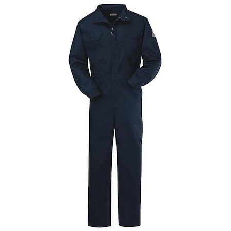 Coverall, 8.6 cal/sq cm ATPV, XL, 32 in Inseam, Zipper MPN:CLB2NV LN 46