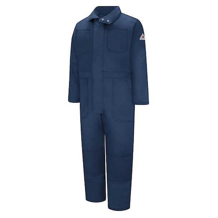 Coverall, 36 cal/sq cm ATPV, L, 30 1/2 in Inseam, 88% Cotton/12% Nylon, Zipper MPN:CLC8NV RG L