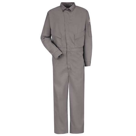 Coverall, 9.1 cal/sq cm ATPV, 2XL, 30 1/2 in Inseam, Zipper MPN:CLD4GY RG 50