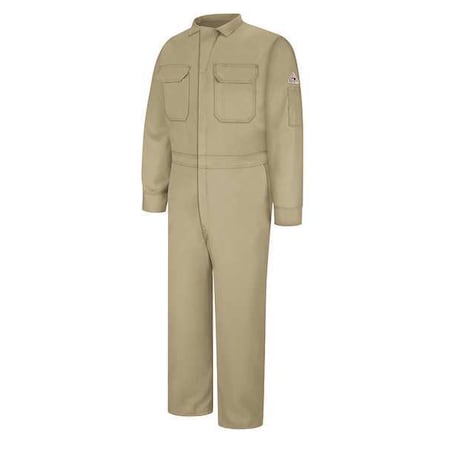 Coverall, 9 cal/sq cm ATPV, 3XL, 32 1/2 in Inseam, 48% Modacrylic/37% Lyocell/15% Para-Aramid MPN:CMD6KH LN 56