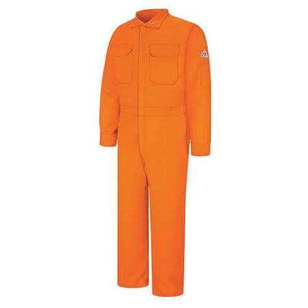 Coverall, 5.2 cal/sq cm ATPV, XL, 32 1/2 in Inseam, 93% Nomex Aramid/5% Kevlar®/2% Other, Zipper MPN:CNB6OR LN 48