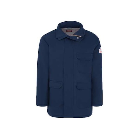 FR Jacket, 34 cal/sq cm, XL, 7 oz Excel FR™ ComforTouch®, Snaps, Zipper Closure MPN:JLP8NV LN XL
