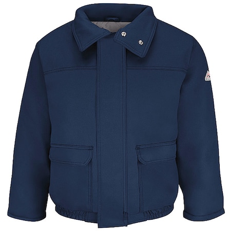 FR Coat, 34 cal/sq cm, XL, 7 oz Snaps, Zipper Closure MPN:JLR8NV LN XL