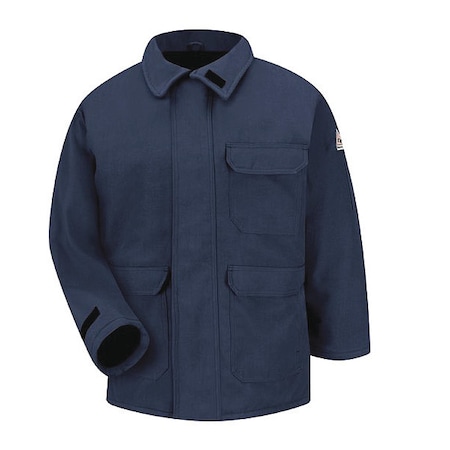 Parka, 93% Nomex Aramid / 5% Kevlar Aramid / 2% Other Fiber, Brass Zipper, Navy, S MPN:JNP2NV RG S