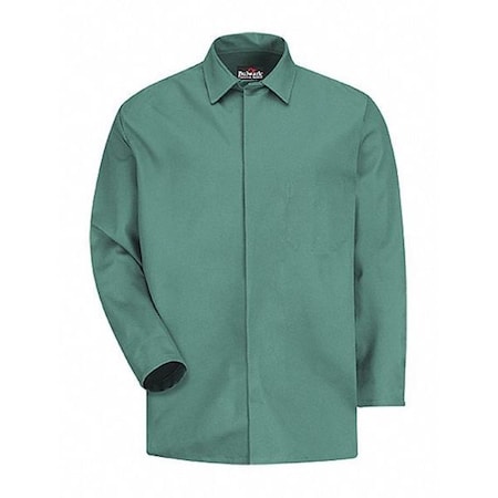 Coat, 100% Cotton, Grippers, Visual Green, Xl MPN:KEW2VG RG XL