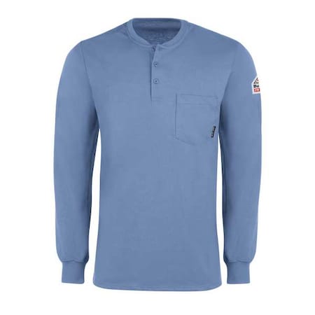 Men's Flame-Resistant Henley Shirt, 8.9 cal/sq cm, S, Excel FR® MPN:SEL2LB RG S