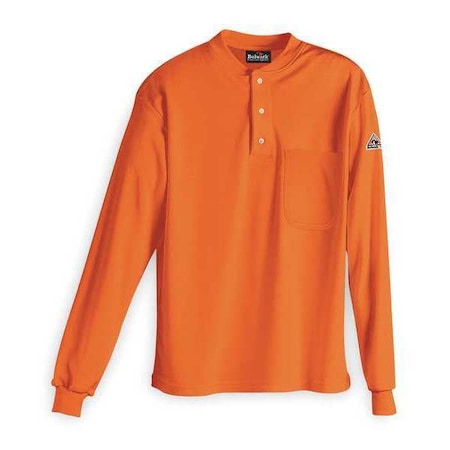 Men's Flame-Resistant Henley Shirt, 8.9 cal/sq cm, 2XL, Excel FR® MPN:SEL2OR LN XXL