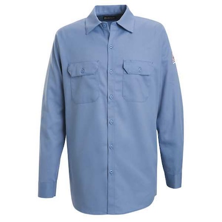 Men's Flame-Resistant Collared Shirt, 7.7 cal/sq cm, L, Excel FR® MPN:SEW2LB LN L