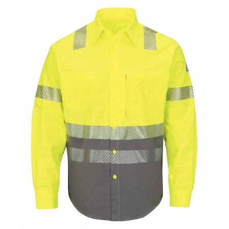 Men's Flame-Resistant Collared Shirt, 8.6 cal/sq cm, M, ComforTouch® MPN:SLB4HG LN M