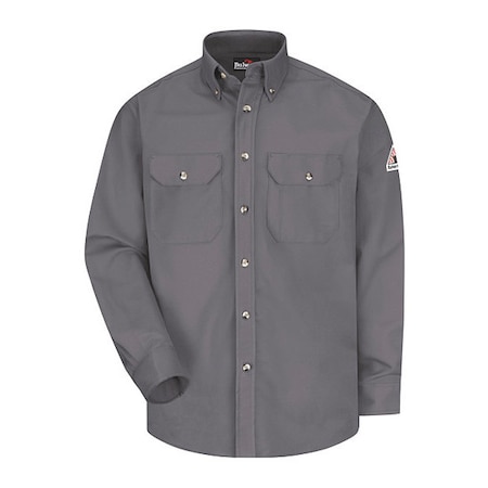 Men's Flame-Resistant Collared Shirt, 8.6 cal/sq cm, 4XL, ComforTouch® MPN:SLU2GY LN 4XL