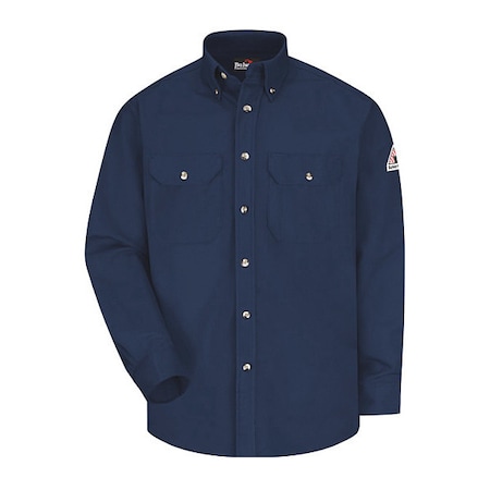 Men's Flame-Resistant Collared Shirt, 8.6 cal/sq cm, 5XL, ComforTouch® MPN:SLU2NV LN 5XL