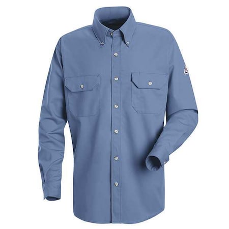 Men's Flame-Resistant Collared Shirt, 9.1 cal/sq cm, LT, ComforTouch® MPN:SLU8LB LN L