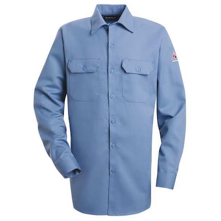 Men's Flame-Resistant Collared Shirt, 8.6 cal/sq cm, LT, ComforTouch® MPN:SLW2LB LN L