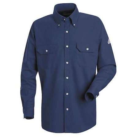 Men's Flame-Resistant Collared Shirt, 9 cal/sq cm, LT, CoolTouch 2 MPN:SMU2NV LN L