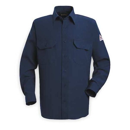 Men's Flame-Resistant Collared Shirt, 4.4 cal/sq cm, M, Nomex® MPN:SND2NV LN M