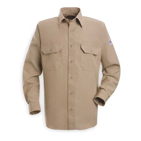 Men's Flame-Resistant Collared Shirt, 4.4 cal/sq cm, M, Nomex® MPN:SND2TN LN M