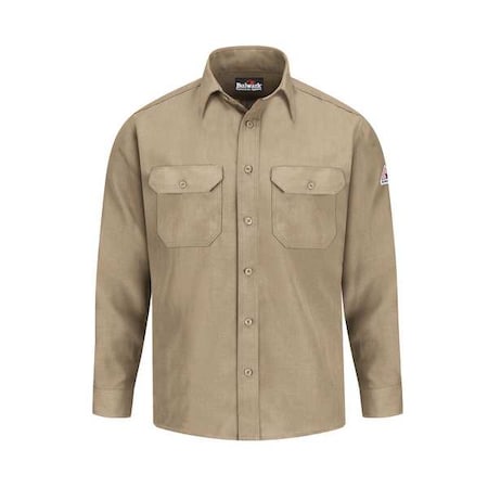 Men's Flame-Resistant Collared Shirt, 4.4 cal/sq cm, XL, Nomex® MPN:SND2TN LN XL