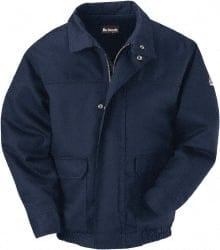 Cold Weather & Flame Resistant/Retardant Jacket: Size Medium, Cotton & Nylon, Zipper Closure MPN:JLJ6NV RG M
