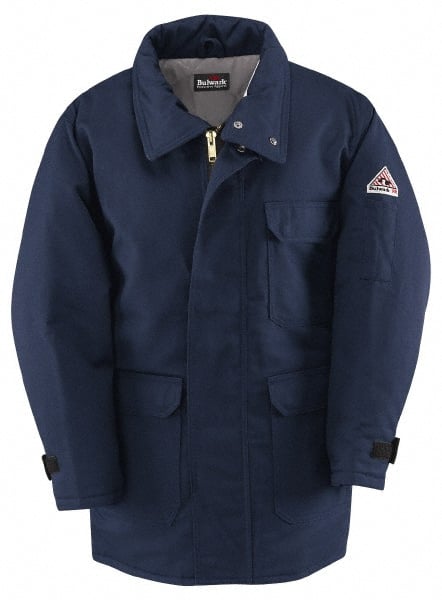 Arc Flash & Flame Resistant/Retardant Jacket: Size X-Large, Cotton & Nylon, Zipper Closure MPN:JLP8NV RG XL