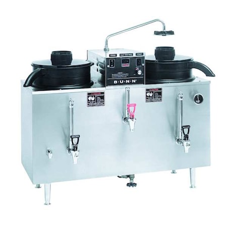 Black, Silver Dual 20 gal Coffee Urn MPN:20500.0000