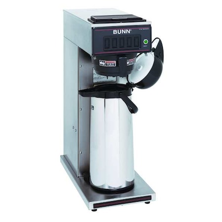 Black, Silver Pourover 102 oz Single Airpot Coffee Brewer MPN:23001.0000