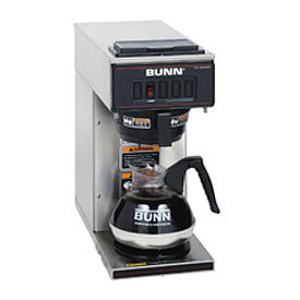 Bunn 13300.0001 - Coffee Brewer Pourover Low Profile 1 Warmer Stainless Steel VP17-1 13300.0001