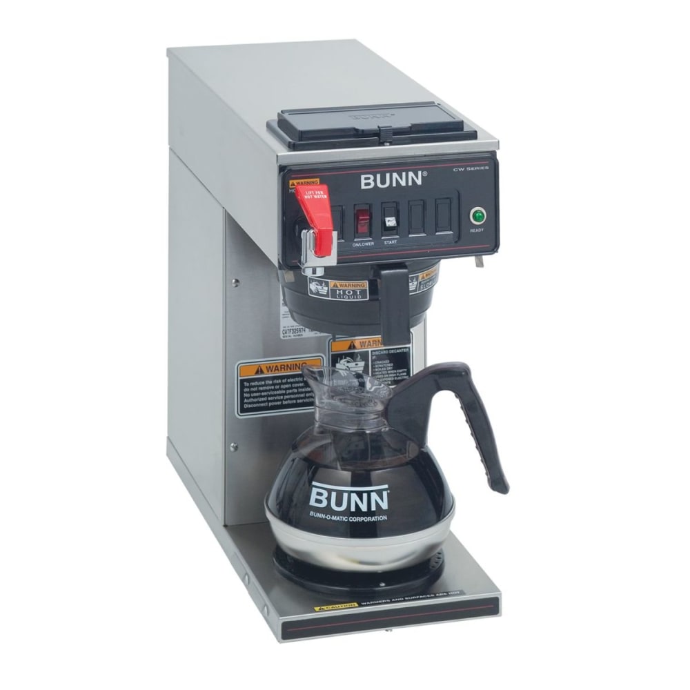 BUNN CWTF 12-Cup Commercial Automatic Coffeemaker, Stainless Steel MPN:12950.0293