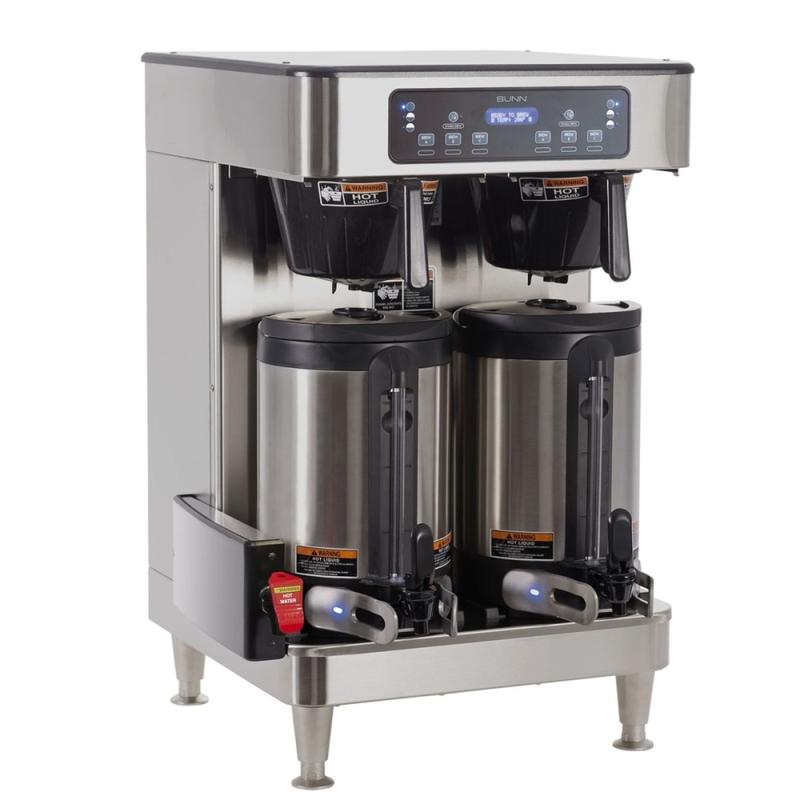 BUNN ICB Infusion Series 6-Cup Automatic Coffeemaker, Twin, Black/Stainless Steel MPN:51200.0100