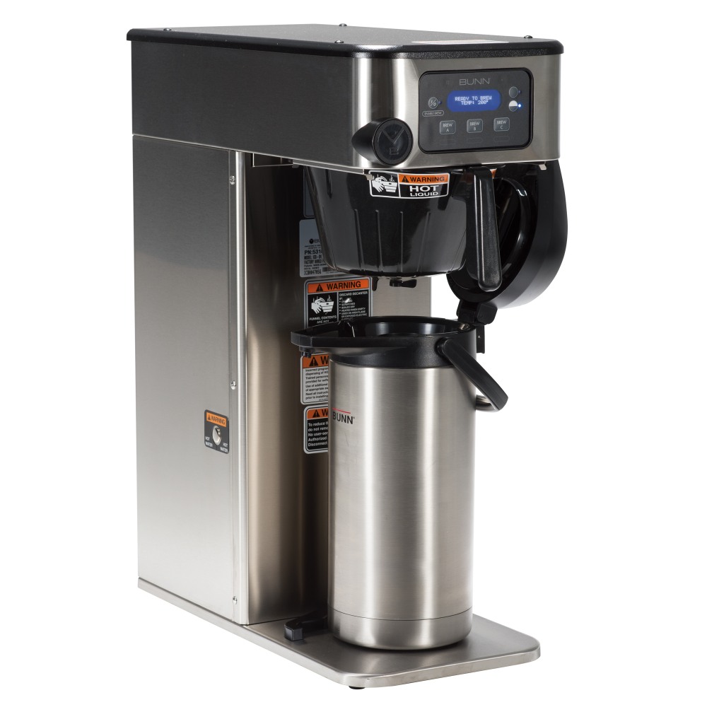 Bunn ICB Infusion Series Programmable Coffee Brewer, Single Design, Tall Profile, Black/Silver MPN:53100.0101