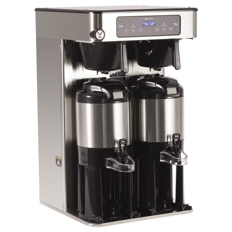 Bunn ICB Infusion Series Programmable Coffee Brewer, Dual Design, Tall Profile, Black/Silver MPN:53200.0101