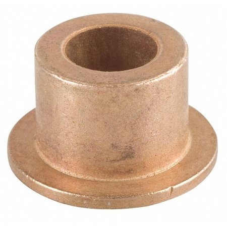Flanged Sleeve Bearing, Bronze, 1/4 in Bore Dia, 3/8 in OD, 1/2 in L, 220 Degrees F Max Temp, 3 PK MPN:EF040608