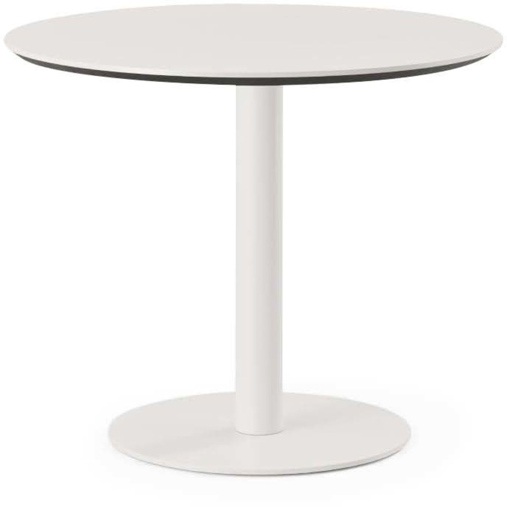 Branch Furniture Round Bistro Table, 30inH x 36inW x 36inD, White Top/White Base MPN:12-04-36-20