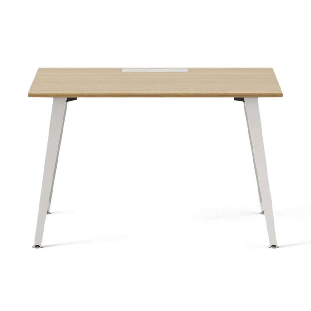 Branch Furniture Office Desk, 48in x 24in, Woodgrain/White MPN:10-00-53-10