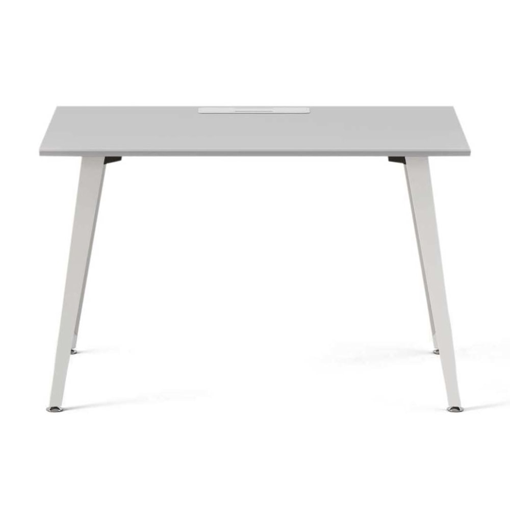 Branch Furniture Office Desk, 48in x 24in, Fog/White MPN:10-00-53-60