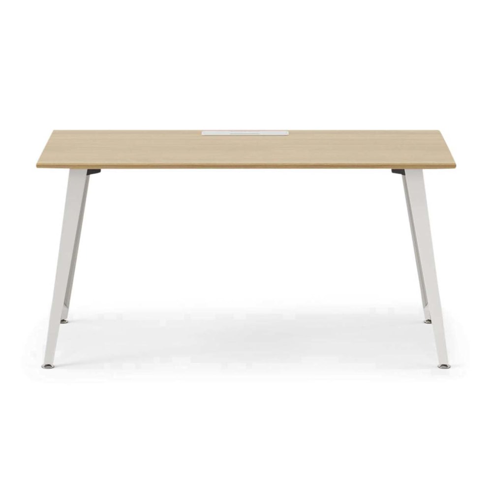 Branch Furniture Office Desk, 60in x 30in, Woodgrain/White MPN:10-00-67-10