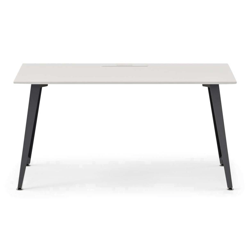 Branch Furniture Office Desk, 60in x 30in, White/Charcoal MPN:10-00-67-22