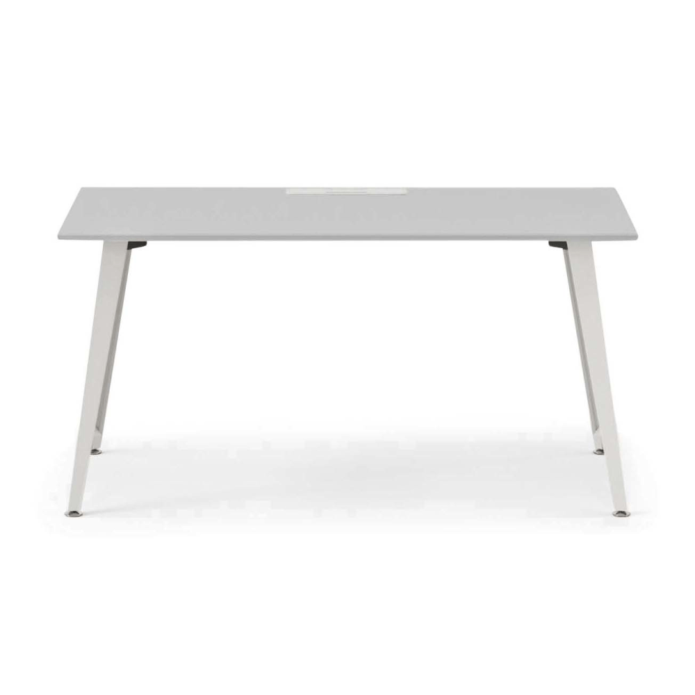 Branch Furniture Office Desk, 60in x 30in, Fog/White MPN:10-00-67-60