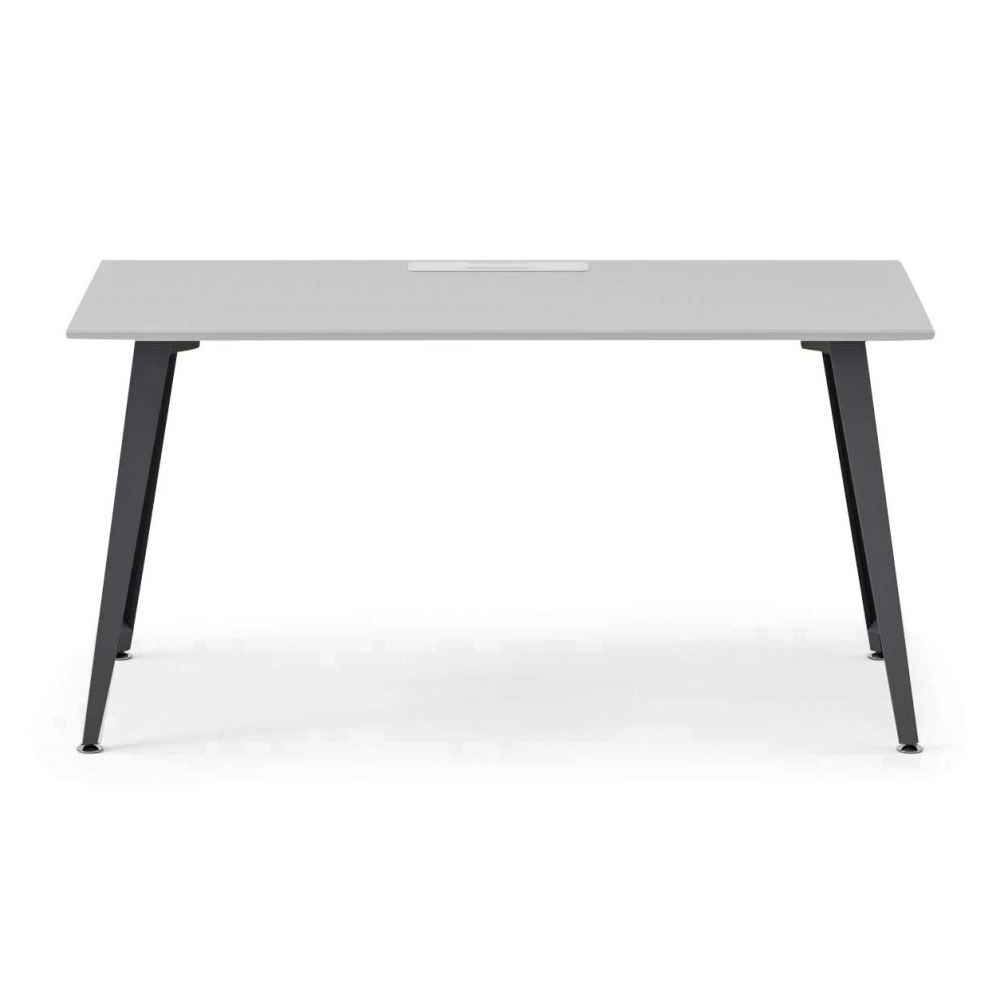 Branch Furniture Office Desk, 60in x 30in, Fog/Charcoal MPN:10-00-67-62