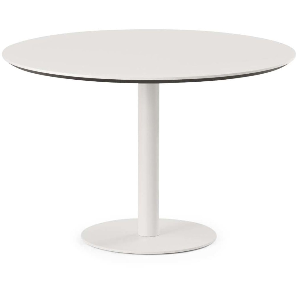 Branch Furniture Round Meeting Table, 30inH x 48inW x 48inD, White Top/White Base MPN:12-02-48-20