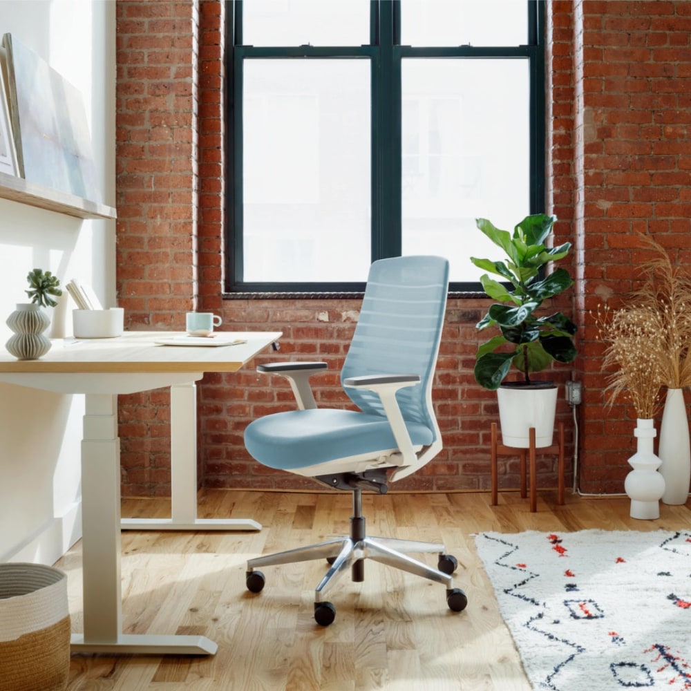 Branch Furniture Ergonomic Task Chair, Light Blue MPN:11-01-00-43
