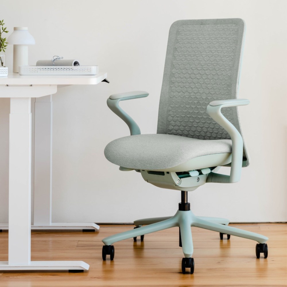 Branch Furniture Verve Seating Ergonomic Fabric Mid-Back Task Chair, Mint MPN:11-10-00-77
