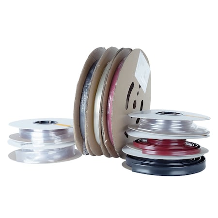 Heat Shrink Tube, Thin Wall, 2:1 I.D. Shrink Ratio, 3/4 in I.D. Before Shrinking, Clear, 100 ft MPN:50133890