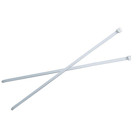 Cable Tie, 6-1/2 in L, 1-1/2 in Max Bundle Dia., Yellow, Nylon 6/6, 18 lb Strength MPN:CT18125C4